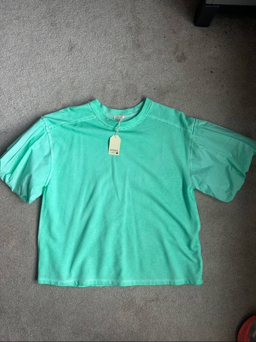 Jodifel Mint Teal Short Sleeve Tee